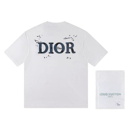 Embroidered Denim Patch T-Shirt