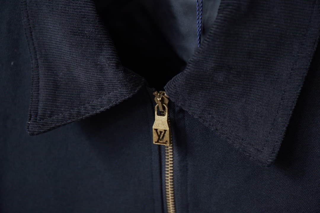 Pocket Cutout Embroidered Canvas Jacket