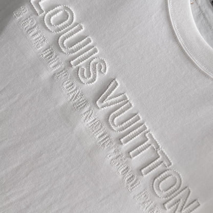 2025 New Round Neck Embroidery T-shirt