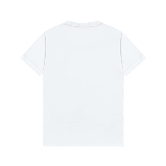 Embroidered Leather Patch T-Shirt