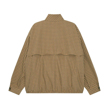 New Brown Plaid Jacket