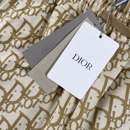 2025 New Beige Jacquard All-Over Print T-shirt