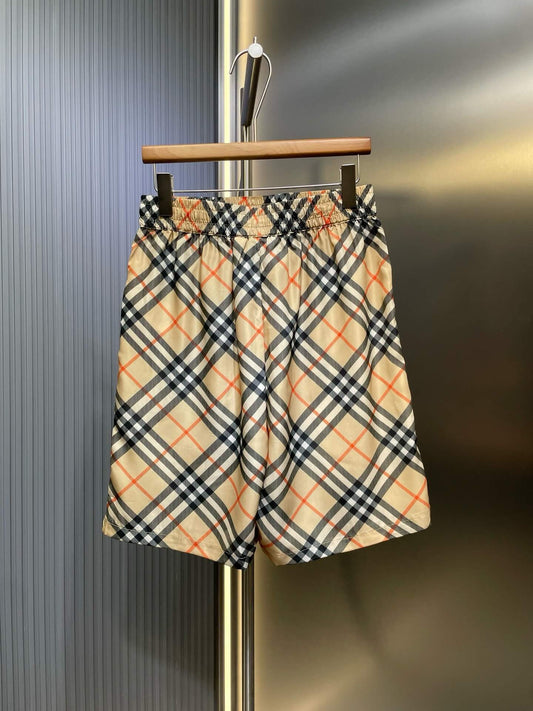 Classic Diagonal Plaid Shorts