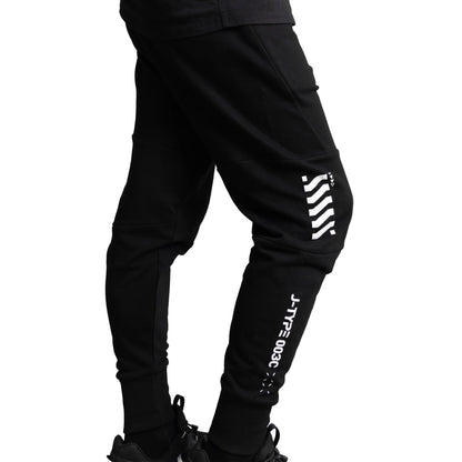 J-Type 003C Black Athletic Joggers