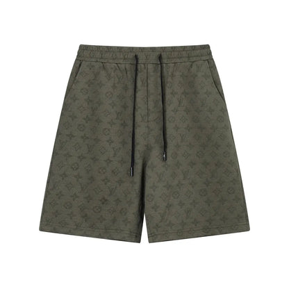 Trendy Casual All-Over Print Drawstring Shorts