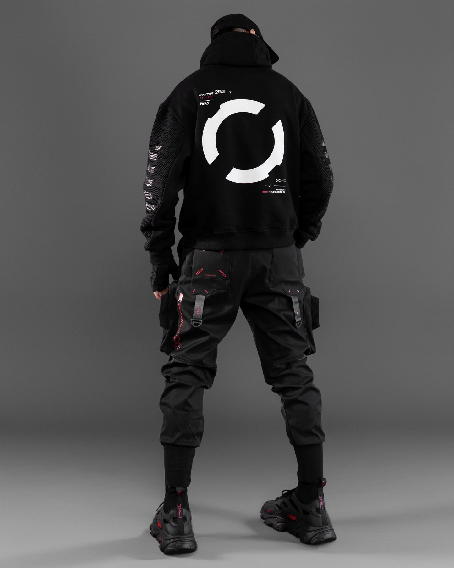 CG-Type 19S Black Red Cargo Pants