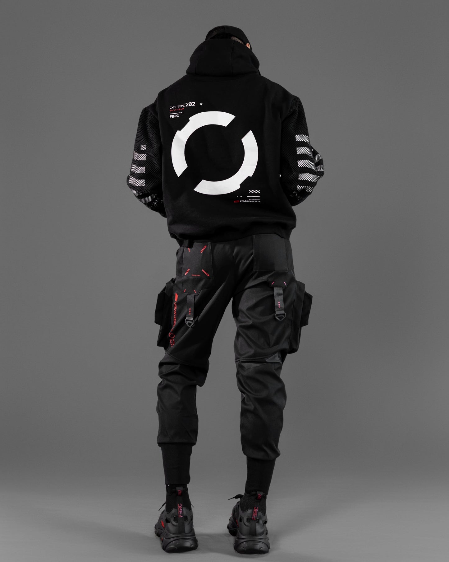 CG-Type 19S Black Red Cargo Pants