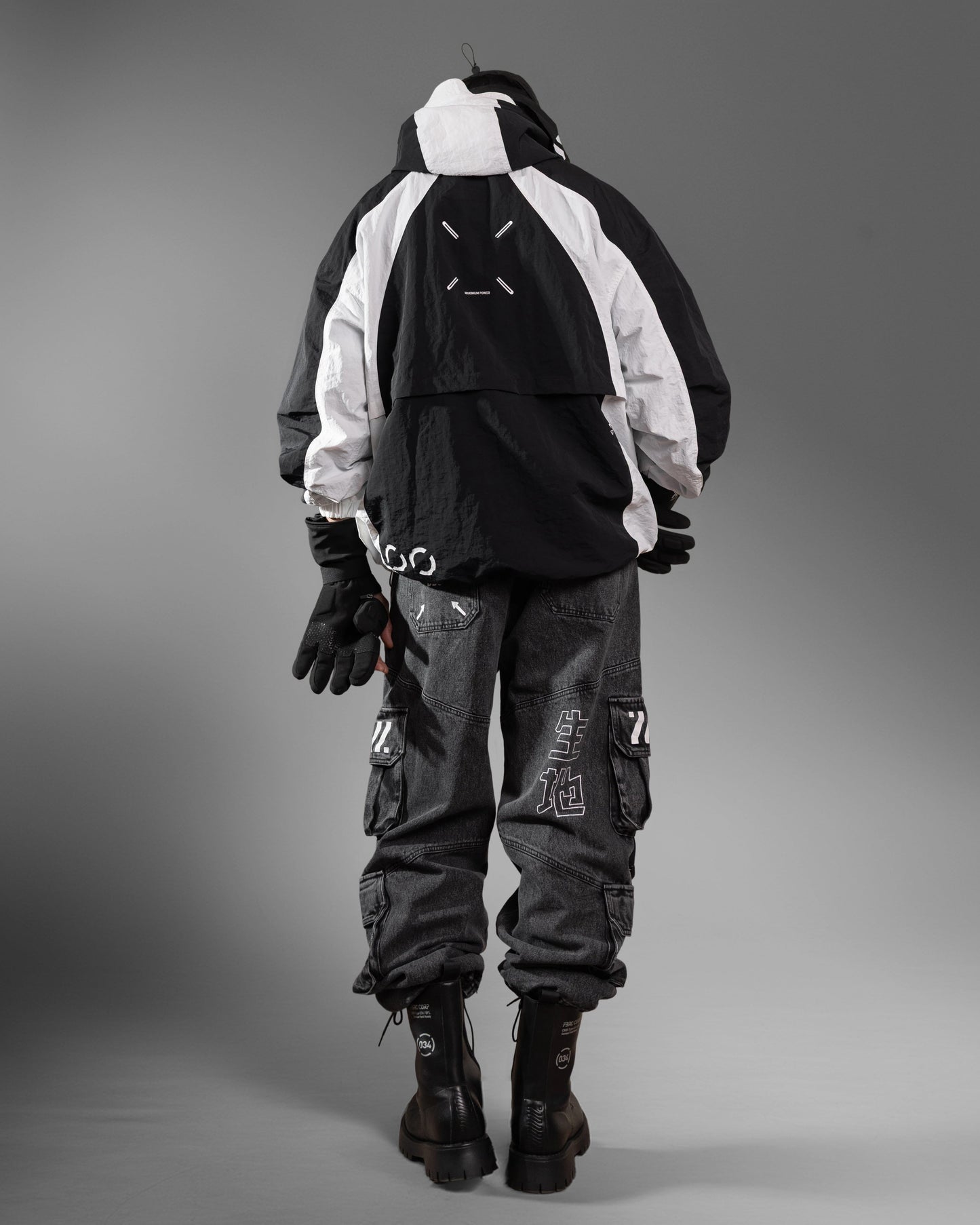 DJ-Type 001A Charcoal Denim Cargo Pants