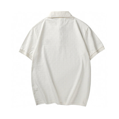 Minimalist White - Toned Polo Shirt