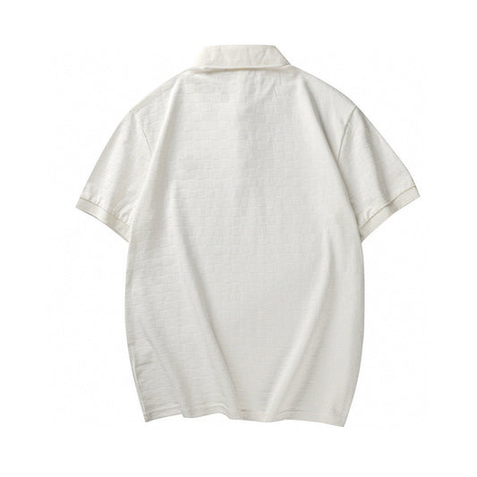 Minimalist White - Toned Polo Shirt