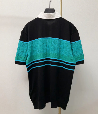 Iridescent Color - Blocked POLO Shirt