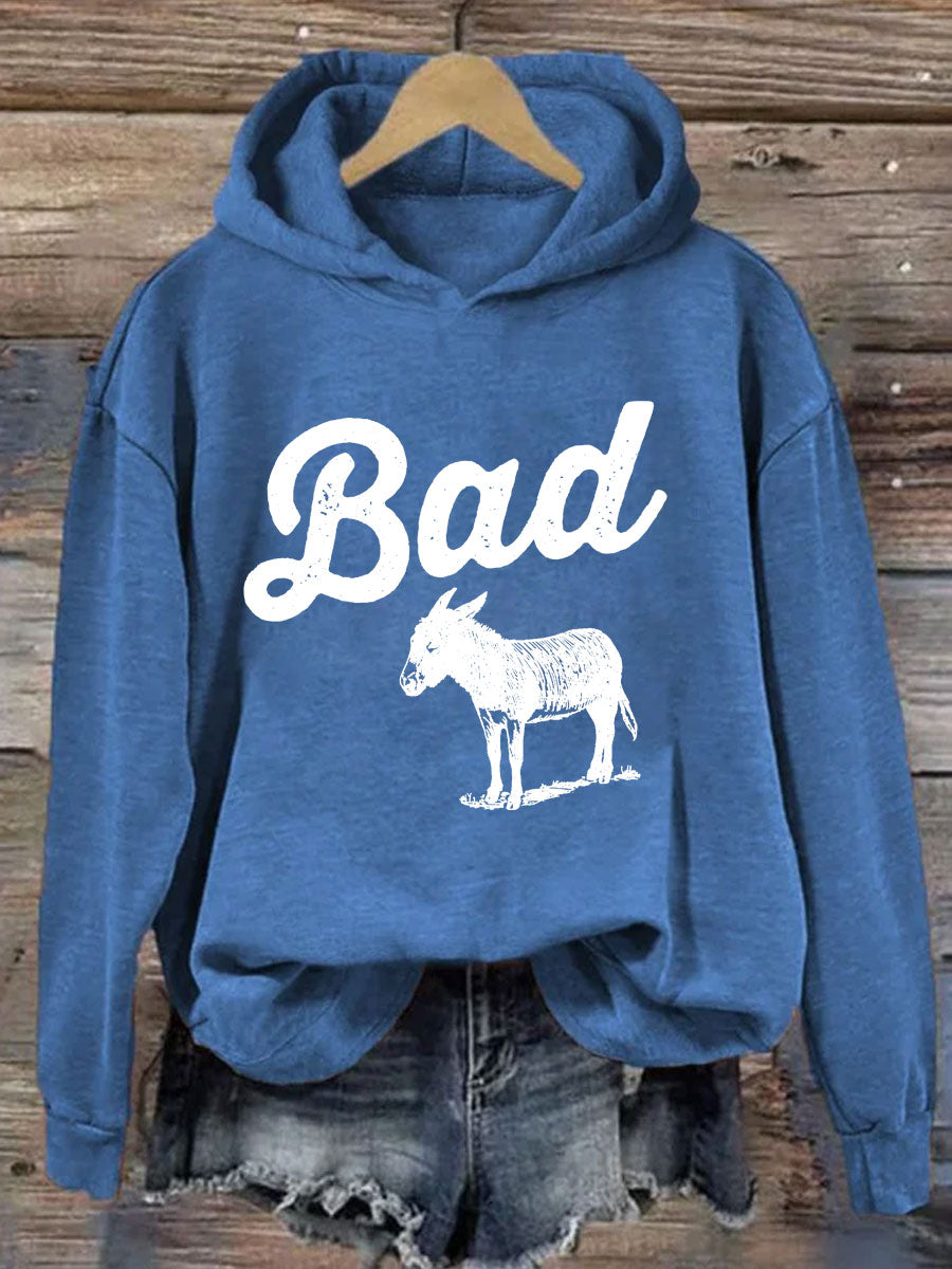 Funny Bad Ass Donkey Hoodie